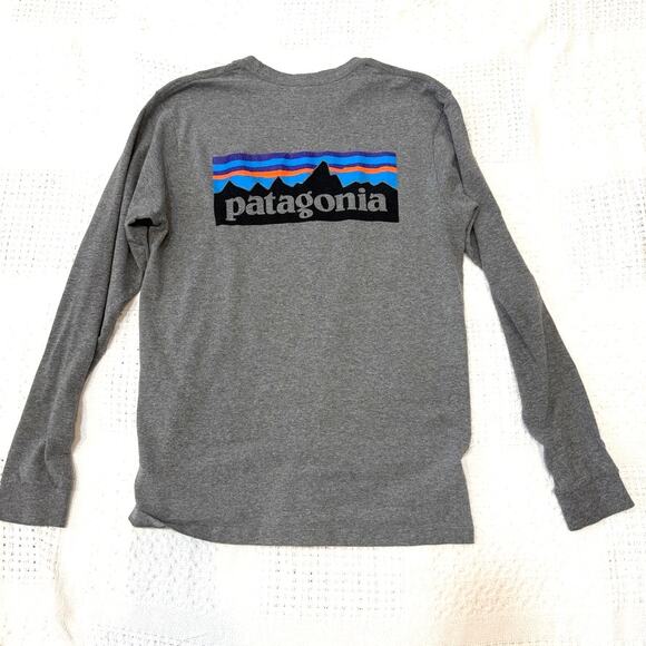 Patagonia small long sleeve P-6 Logo Responsibili-Tee t shirt TLS2 2872 - Picture 7 of 7